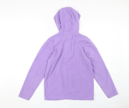Mountain Warehouse Girls Purple Hoodie, Size 12 Yrs, Fleece, Zip