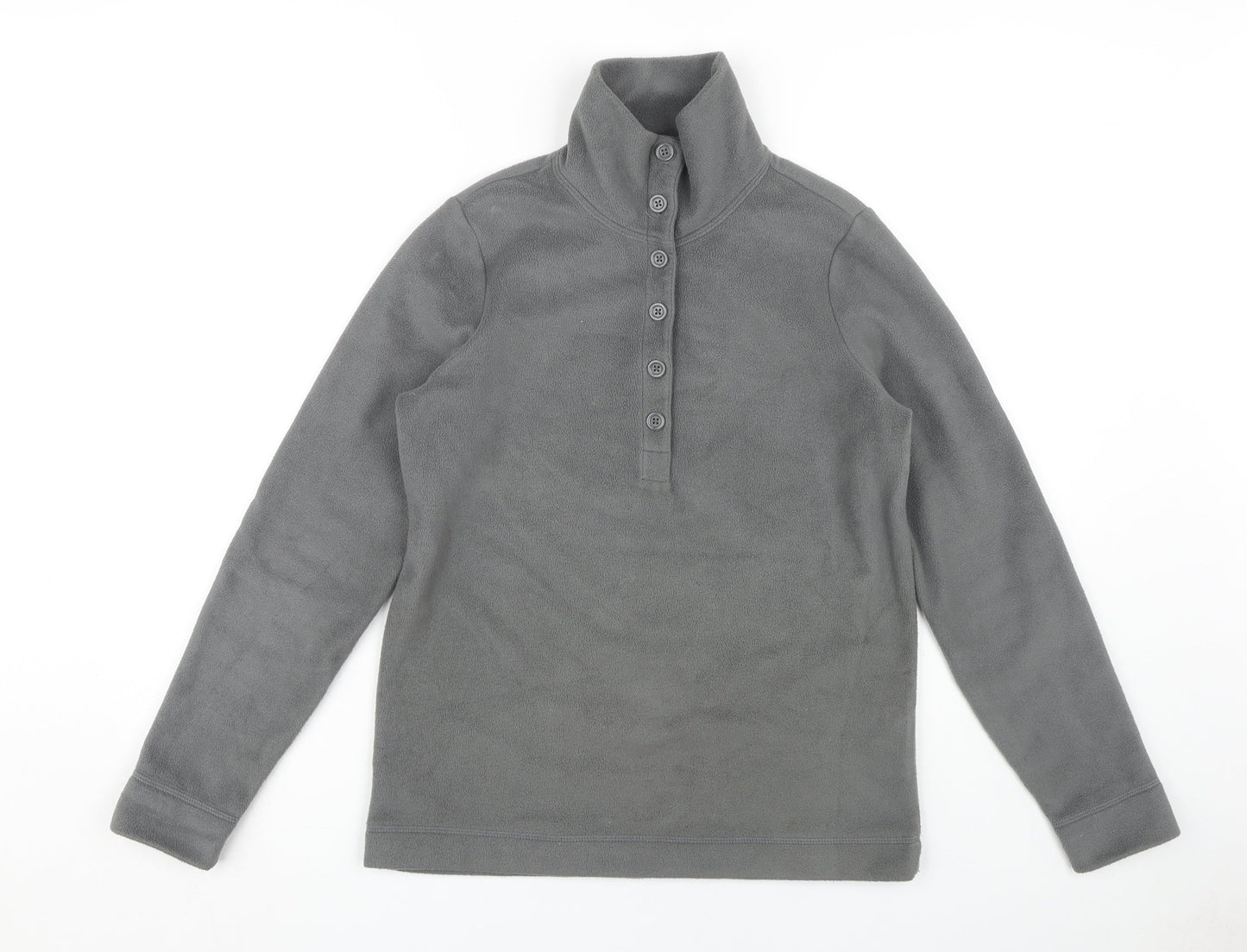 Mens UK Size XS Lands' End Grey Henley Sweatshirt