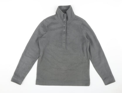 Mens UK Size XS Lands' End Grey Henley Sweatshirt