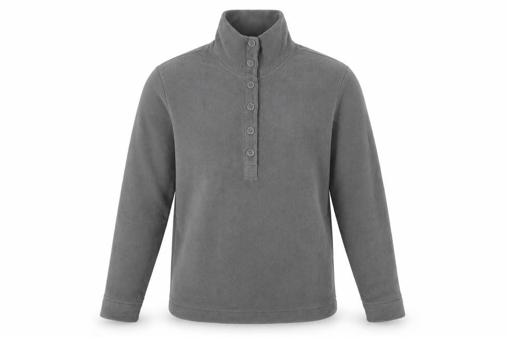 Mens UK Size XS Lands' End Grey Henley Sweatshirt