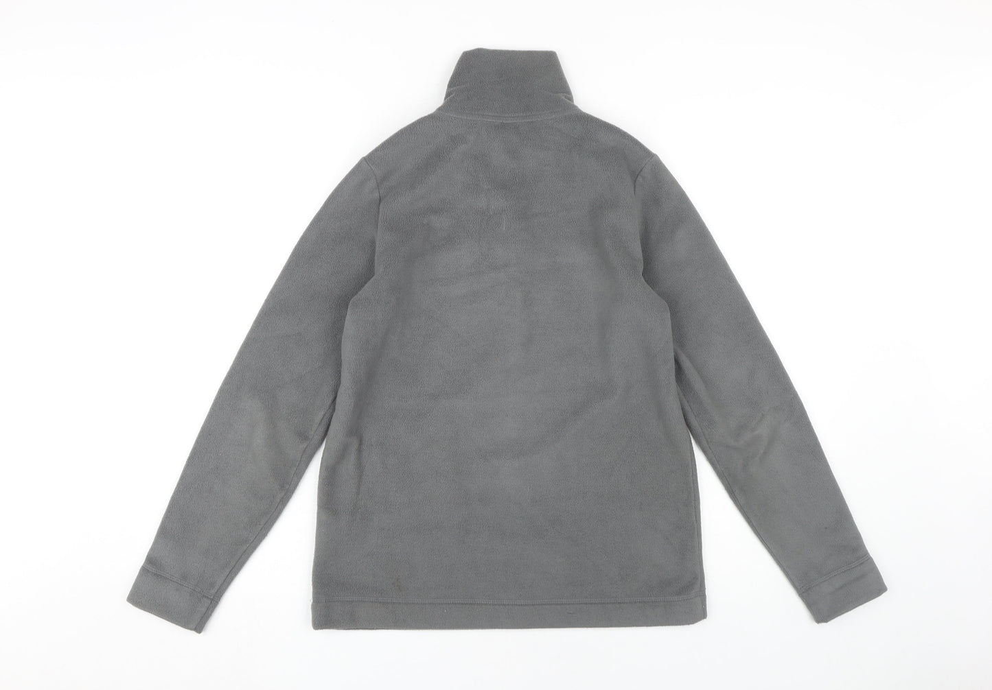 Mens UK Size XS Lands' End Grey Henley Sweatshirt