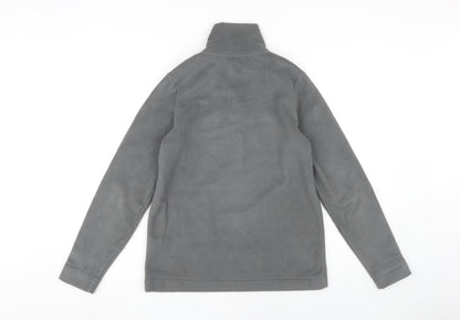 Mens UK Size XS Lands' End Grey Henley Sweatshirt