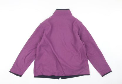 Womens UK Size M Anne de Lancay Purple Basic Jacket