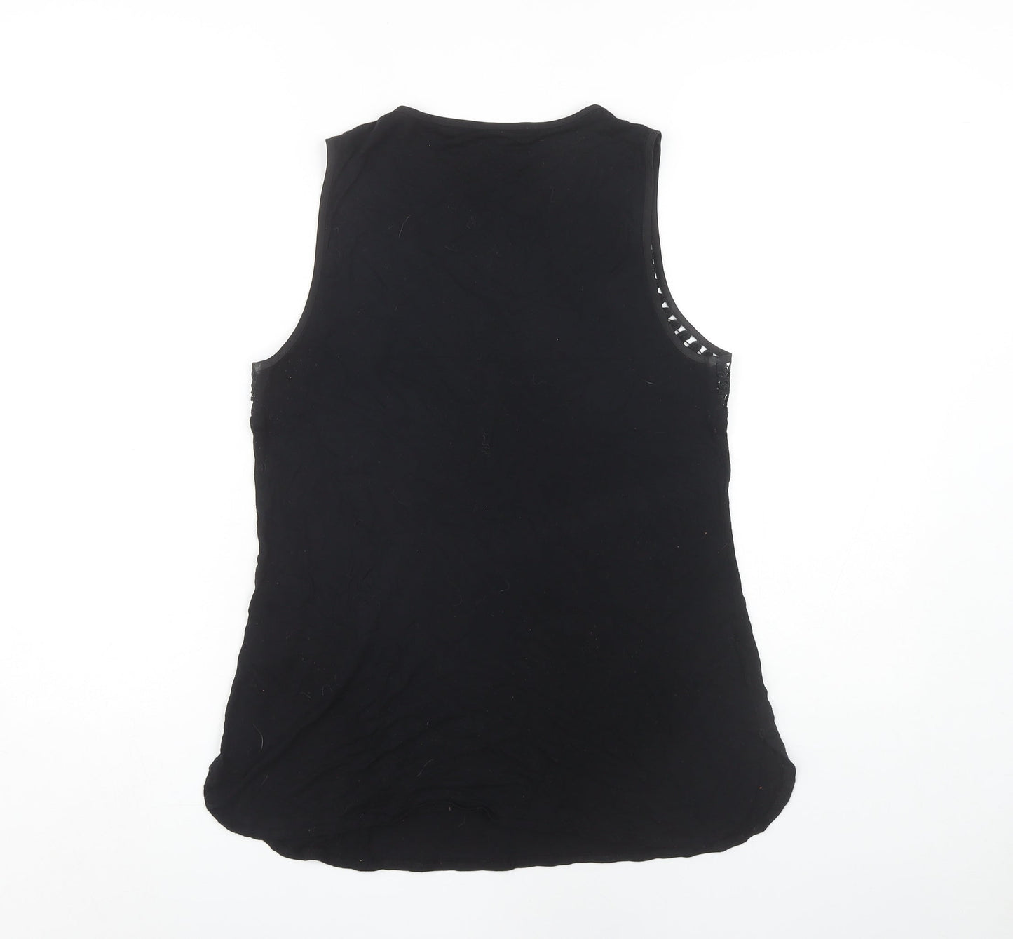 Womens UK Size M Oasis Black Basic Tank