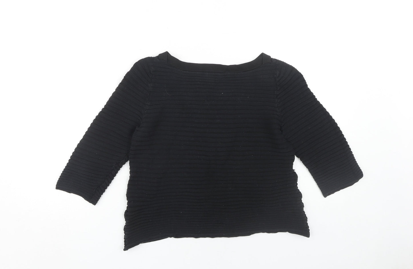 Womens UK Size XS COS Black Jersey T-Shirt