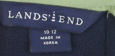 Womens UK Size 10 Lands' End Green Basic Jacket