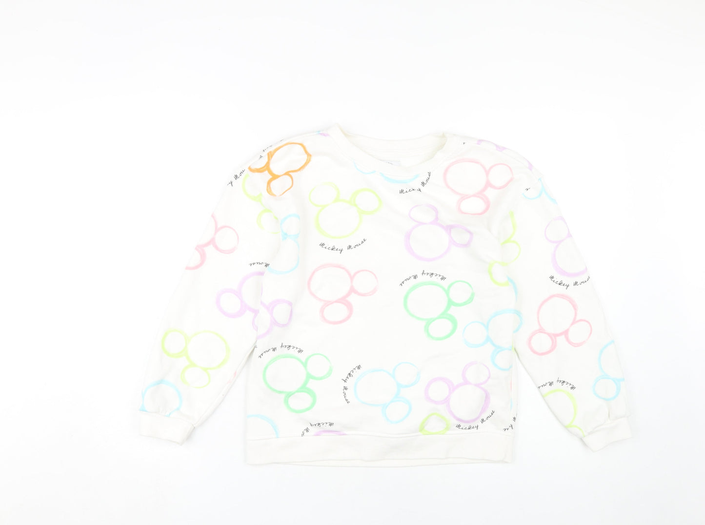 Disney Girls Multicoloured Mickey Mouse Pullover Sweatshirt