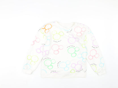 Disney Girls Multicoloured Mickey Mouse Pullover Sweatshirt