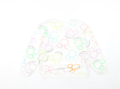 Disney Girls Multicoloured Mickey Mouse Pullover Sweatshirt