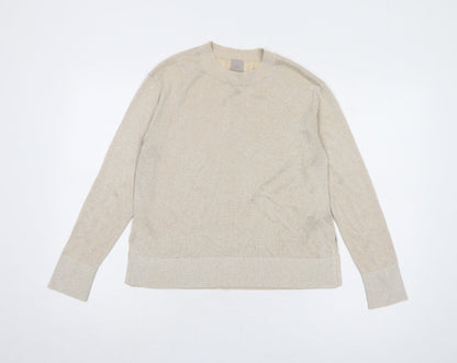 Womens UK Size XS H&M Beige Pullover Jumper
