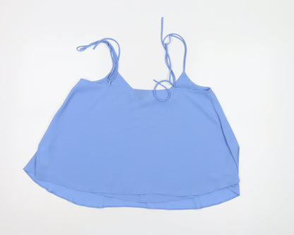 Womens UK Size 12 Topshop Blue Camisole Tank