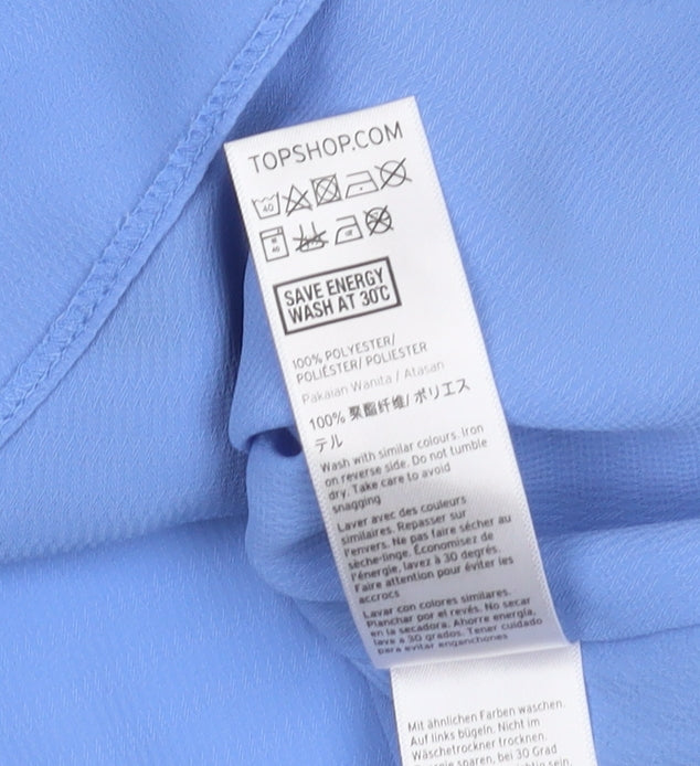 Womens UK Size 12 Topshop Blue Camisole Tank