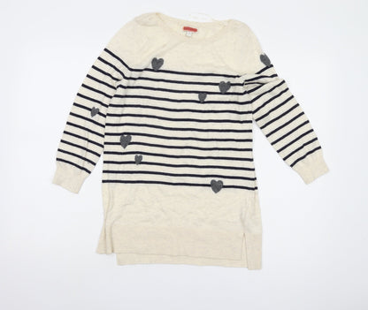 Womens UK Size S Monsoon Beige Pullover Jumper