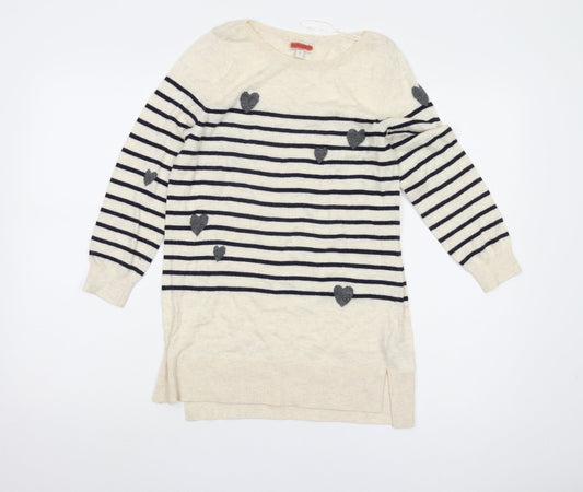 Womens UK Size S Monsoon Beige Pullover Jumper