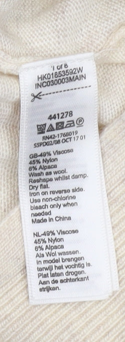 Womens UK Size S Monsoon Beige Pullover Jumper