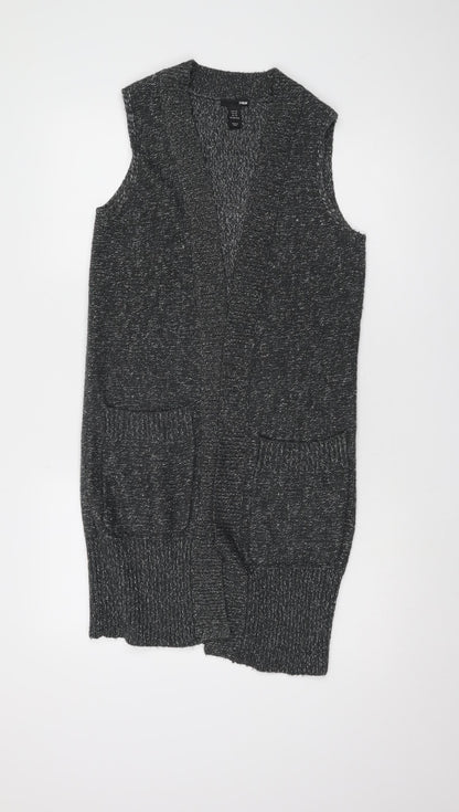 Womens UK Size XS H&M Grey Vest Jumper