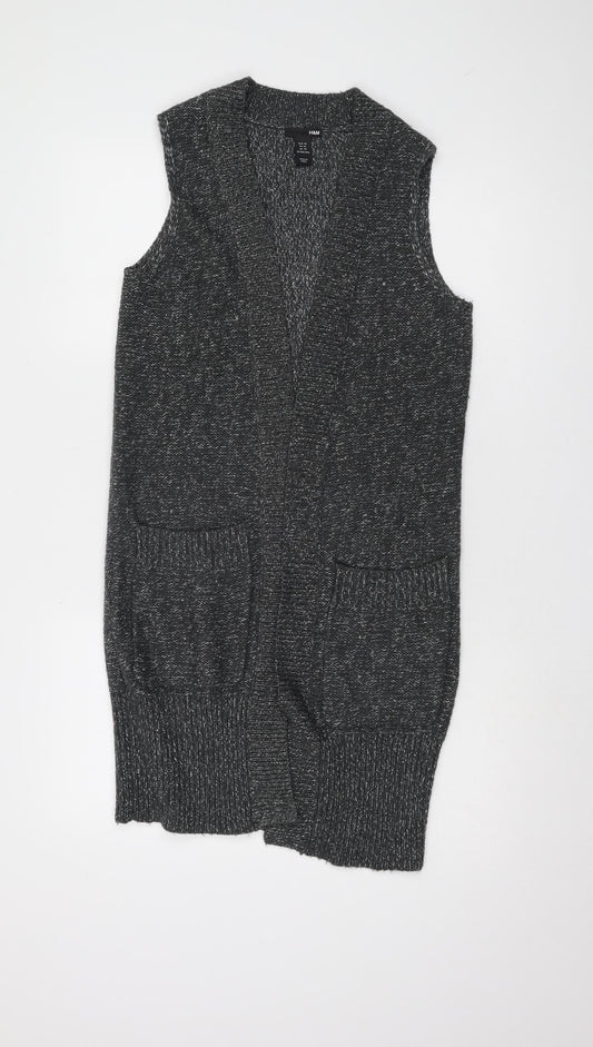 Womens UK Size XS H&M Grey Vest Jumper