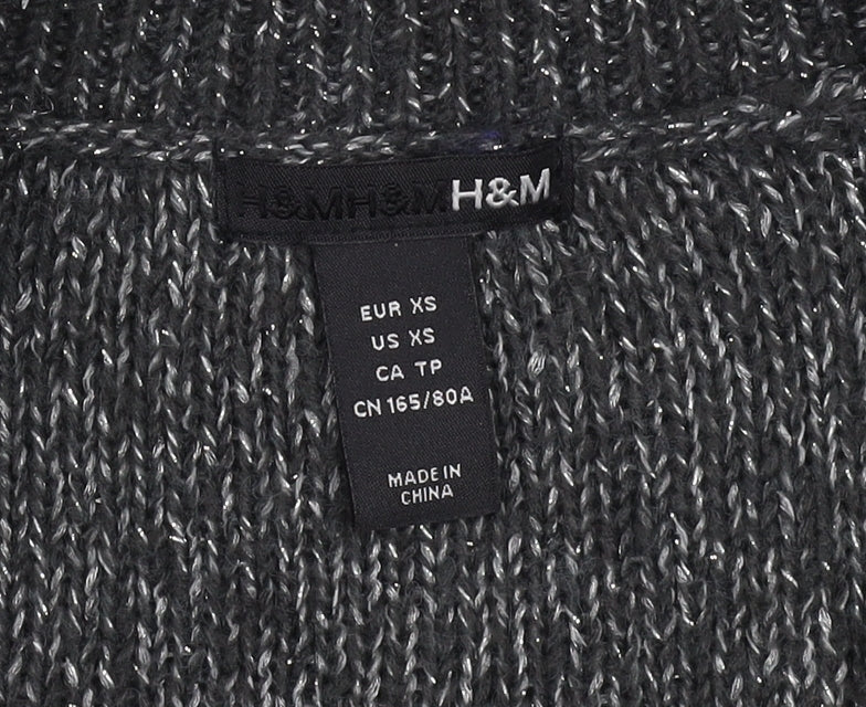 Womens UK Size XS H&M Grey Vest Jumper