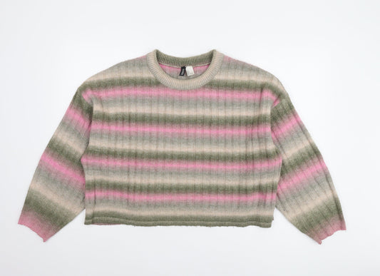 Womens UK Size L H&M Multicoloured Pullover Jumper