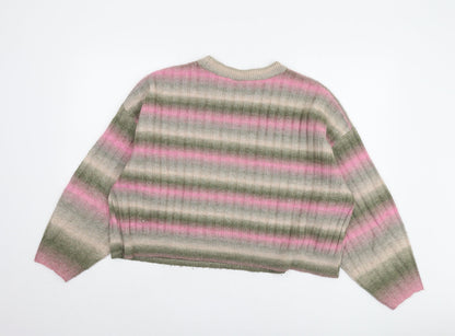 Womens UK Size L H&M Multicoloured Pullover Jumper