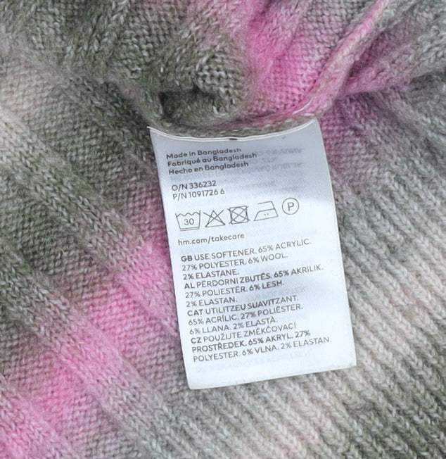 Womens UK Size L H&M Multicoloured Pullover Jumper
