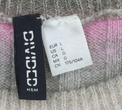 Womens UK Size L H&M Multicoloured Pullover Jumper