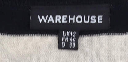 Womens UK Size 12 Warehouse Multicoloured Tunic Jumper