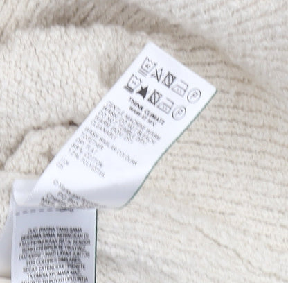 Womens UK Size L Marks and Spencer Ivory Cardigan Jumper