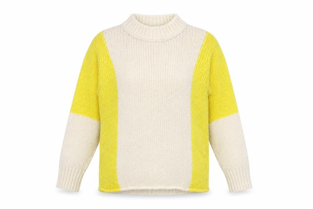 Womens UK Size 8 Marks and Spencer Yellow Pullover Jumper