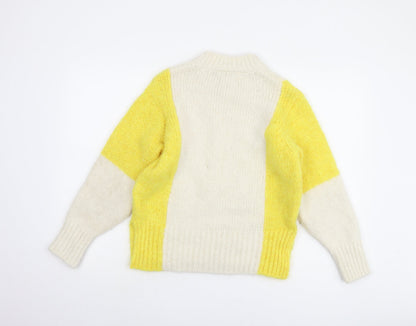 Womens UK Size 8 Marks and Spencer Yellow Pullover Jumper