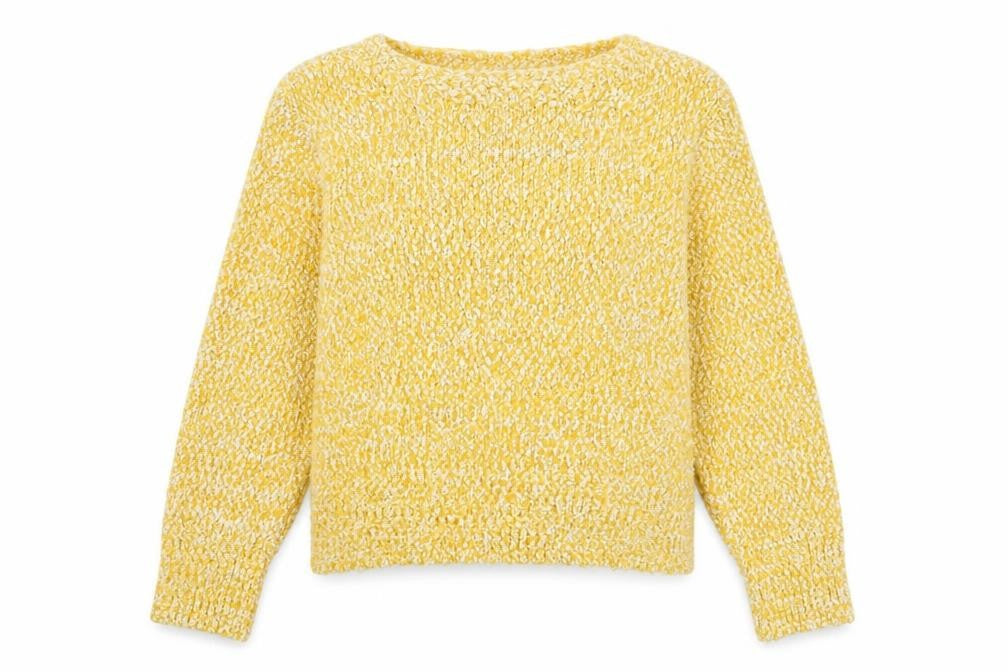 Marks and Spencer Women's Yellow Pullover Jumper, L