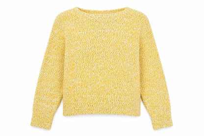 Marks and Spencer Women's Yellow Pullover Jumper, L