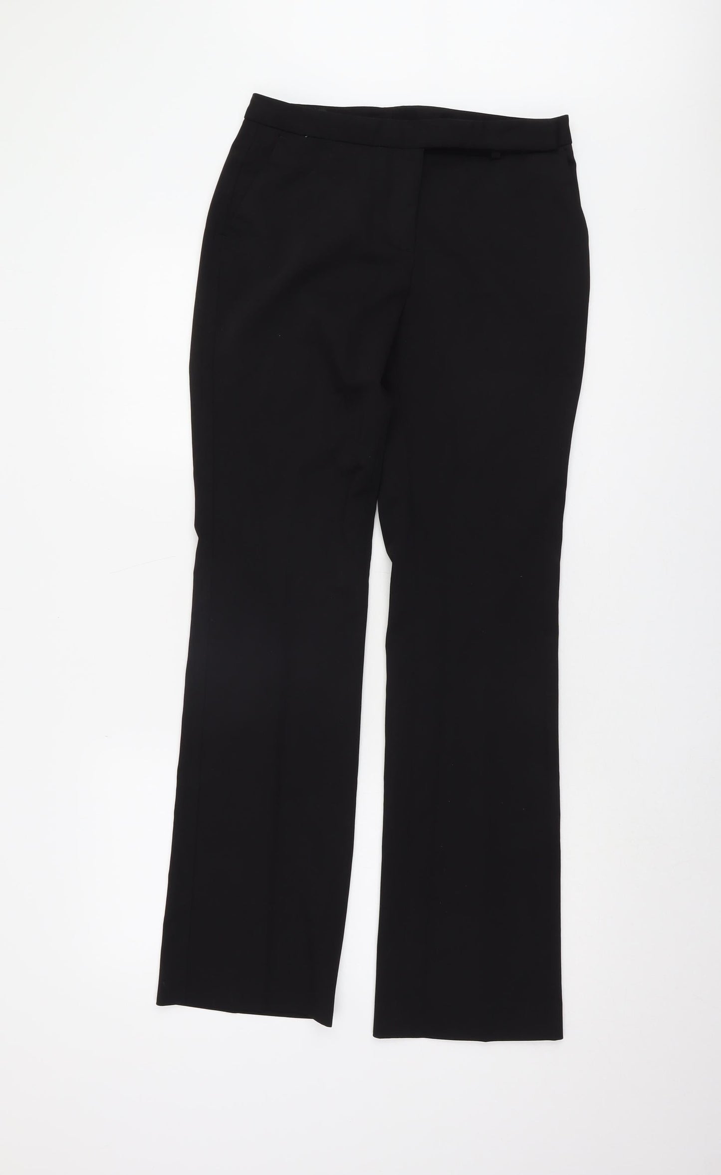 Womens UK Size S Zara Regular Fit Formal Workwear Black Trousers