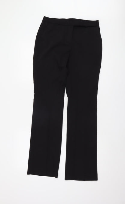 Womens UK Size S Zara Regular Fit Formal Workwear Black Trousers