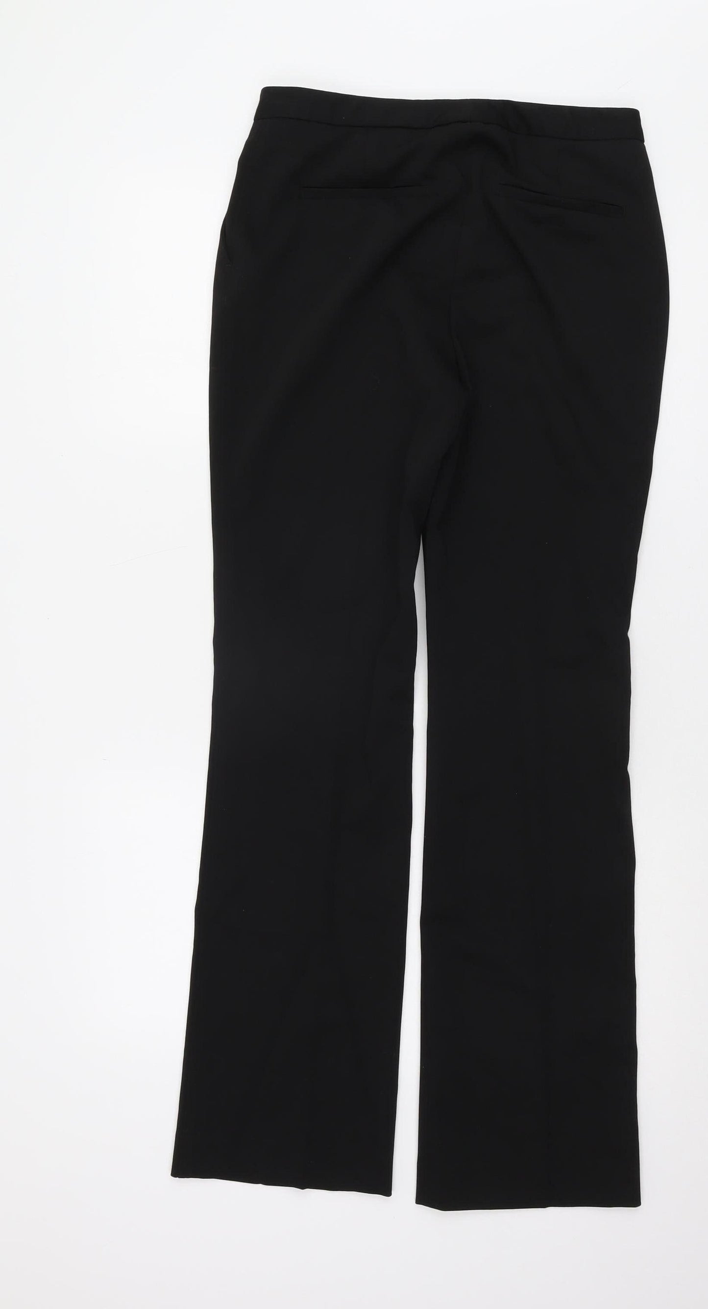 Womens UK Size S Zara Regular Fit Formal Workwear Black Trousers