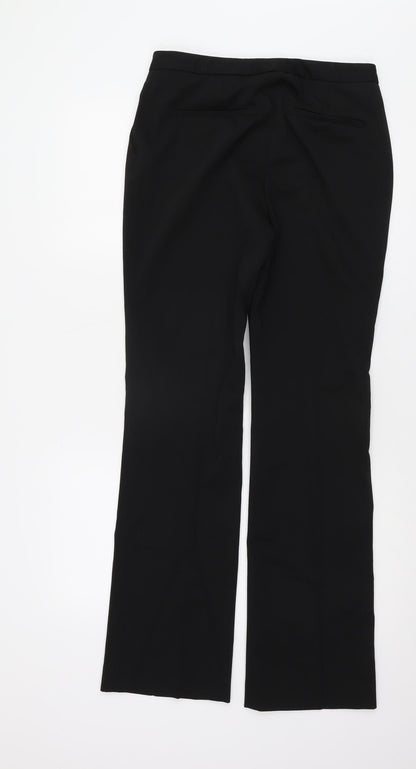 Womens UK Size S Zara Regular Fit Formal Workwear Black Trousers