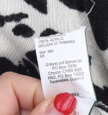 Womens UK Size 14 Marks and Spencer Black Pullover Jumper