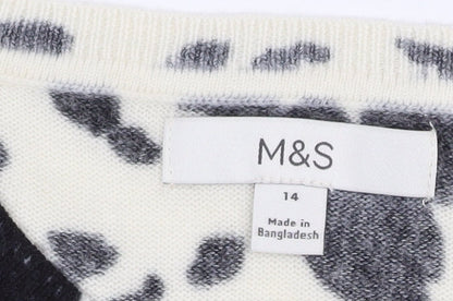 Womens UK Size 14 Marks and Spencer Black Pullover Jumper