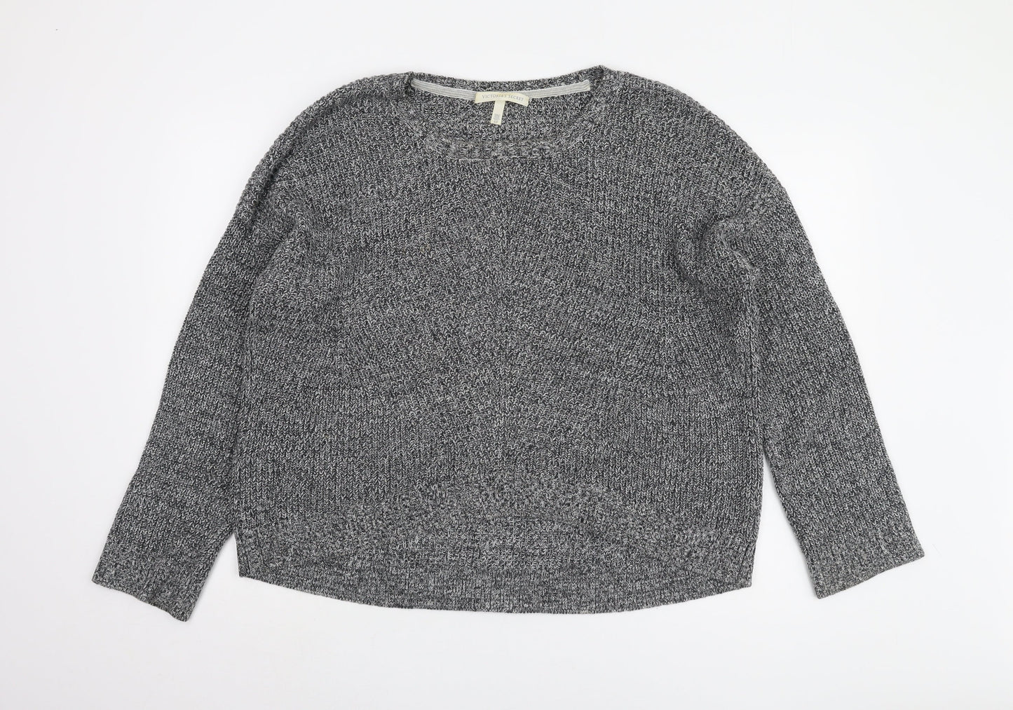 Victoria's Secret Women's Grey Chunky-Knit Pullover Jumper