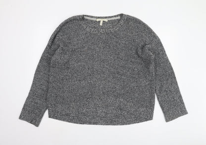 Victoria's Secret Women's Grey Chunky-Knit Pullover Jumper