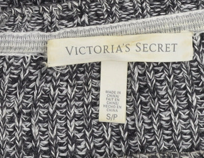 Victoria's Secret Women's Grey Chunky-Knit Pullover Jumper