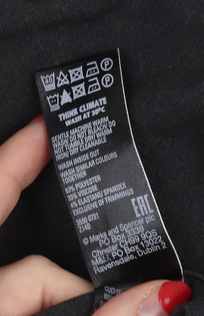 Womens UK Size 10 Marks and Spencer   Black Trousers