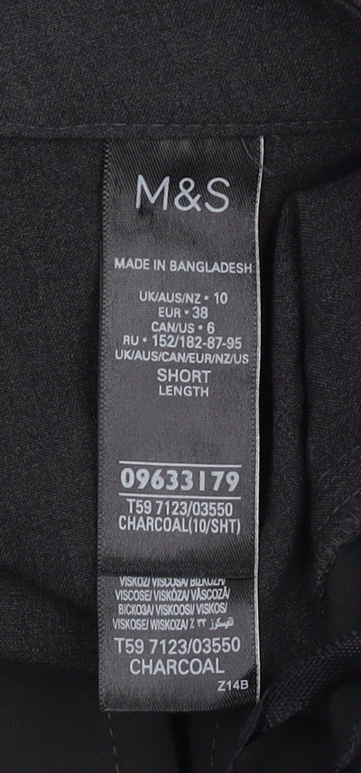 Womens UK Size 10 Marks and Spencer   Black Trousers