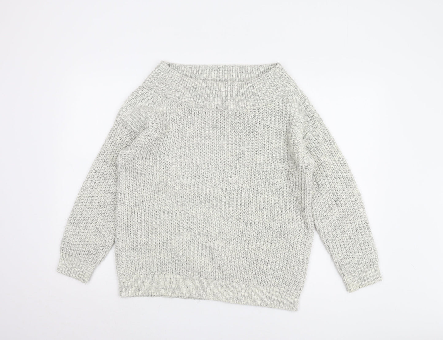 Womens UK Size S New Look Grey Pullover Jumper