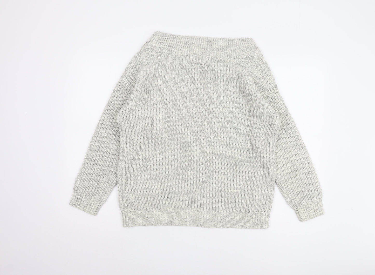 Womens UK Size S New Look Grey Pullover Jumper