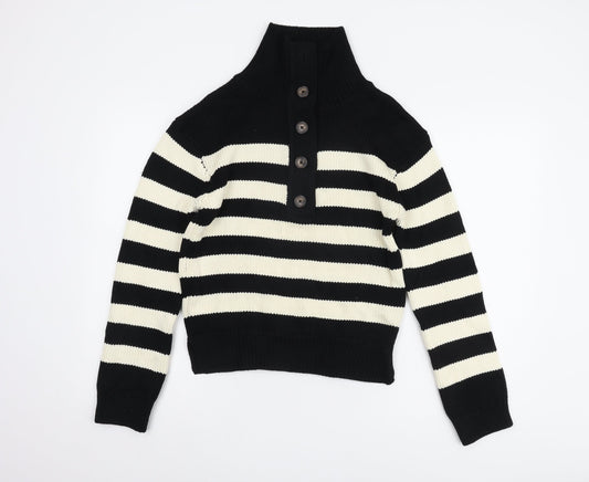Womens UK Size S Marks and Spencer Black Pullover Jumper