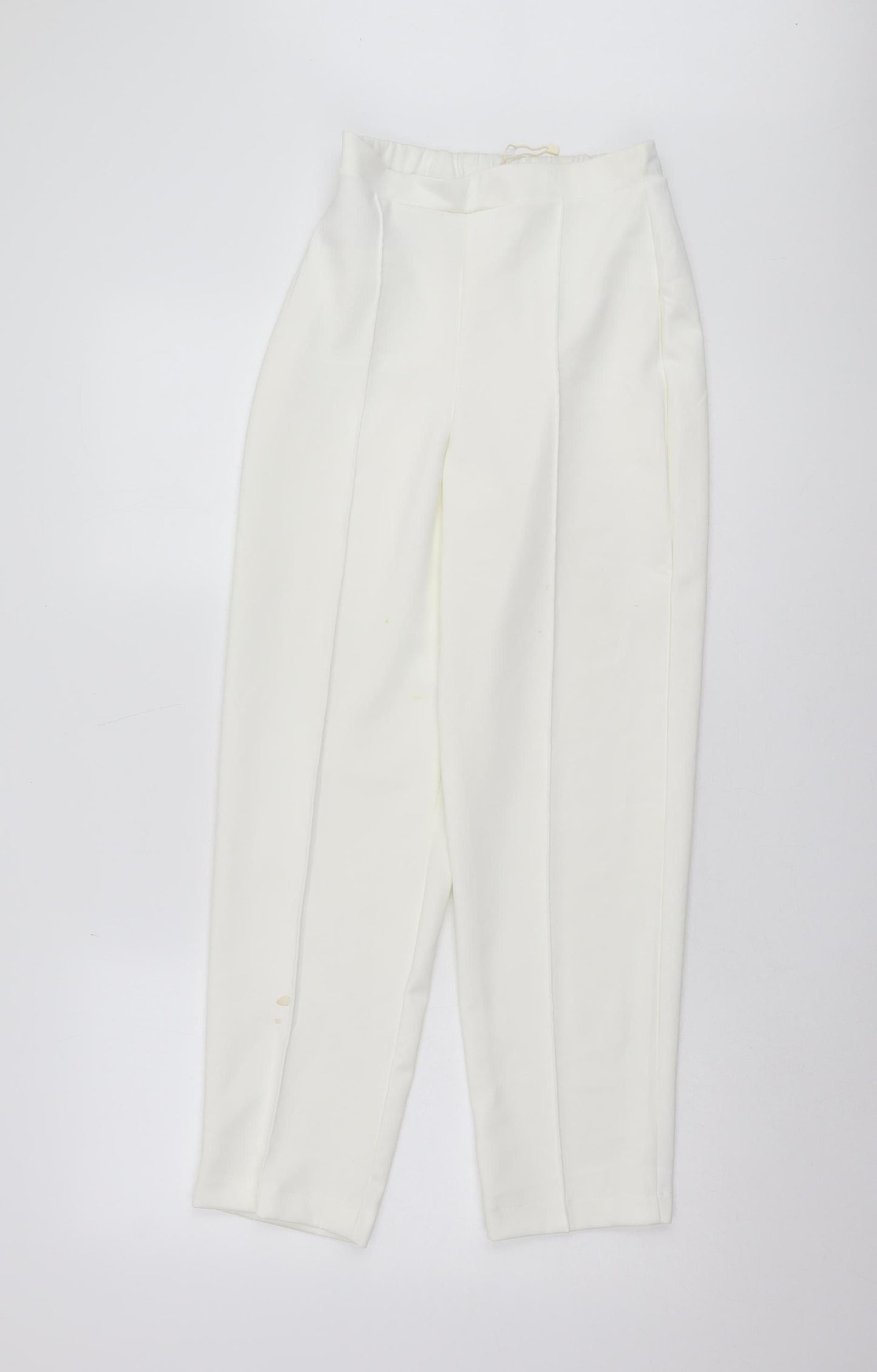 Womens UK Size 8 MNG Regular Fit  Ivory Trousers