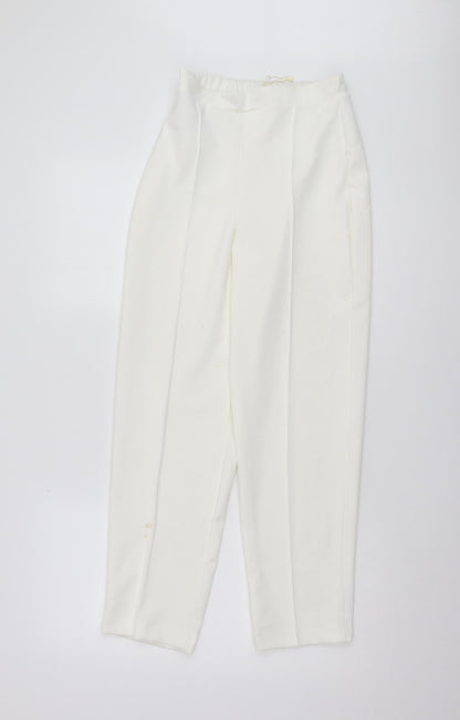 Womens UK Size 8 MNG Regular Fit  Ivory Trousers