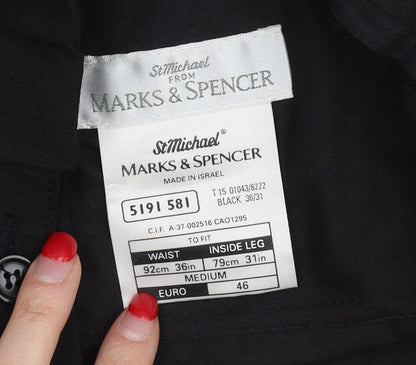 Marks and Spencer Black Women's Trousers - Medium