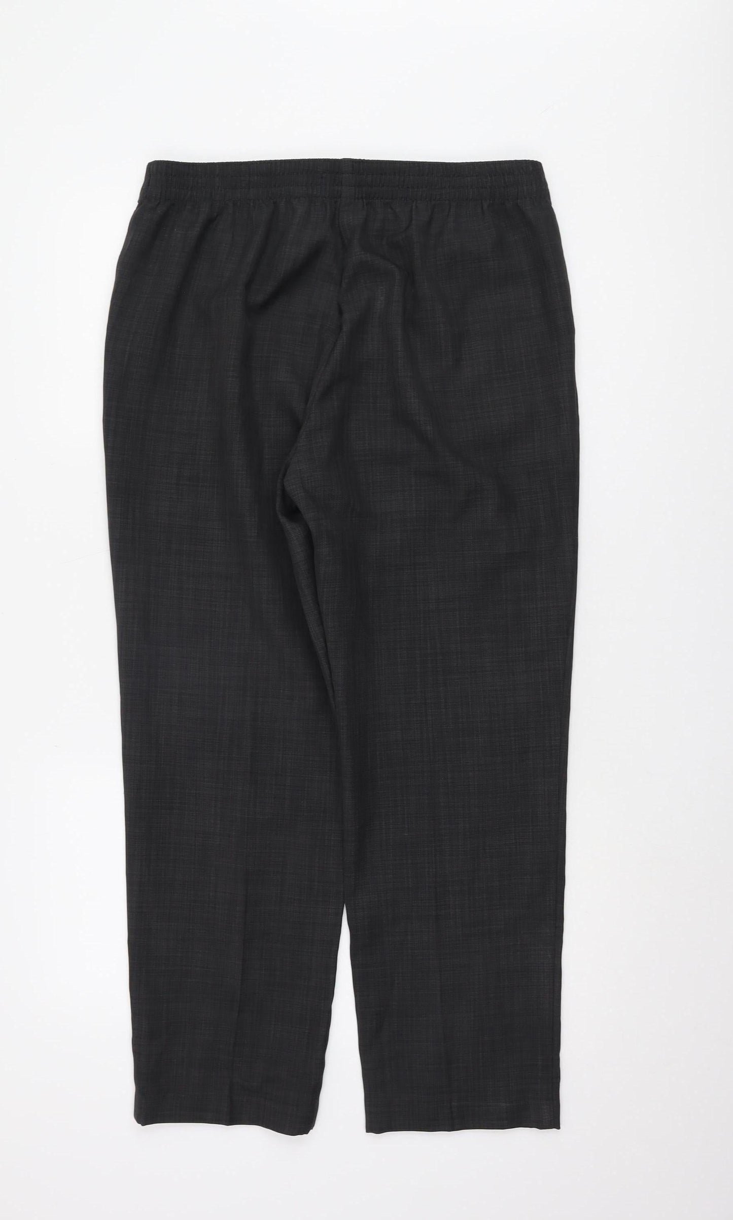 Womens UK Size 14 Marks and Spencer Regular Fit Dress Pants Grey Trousers